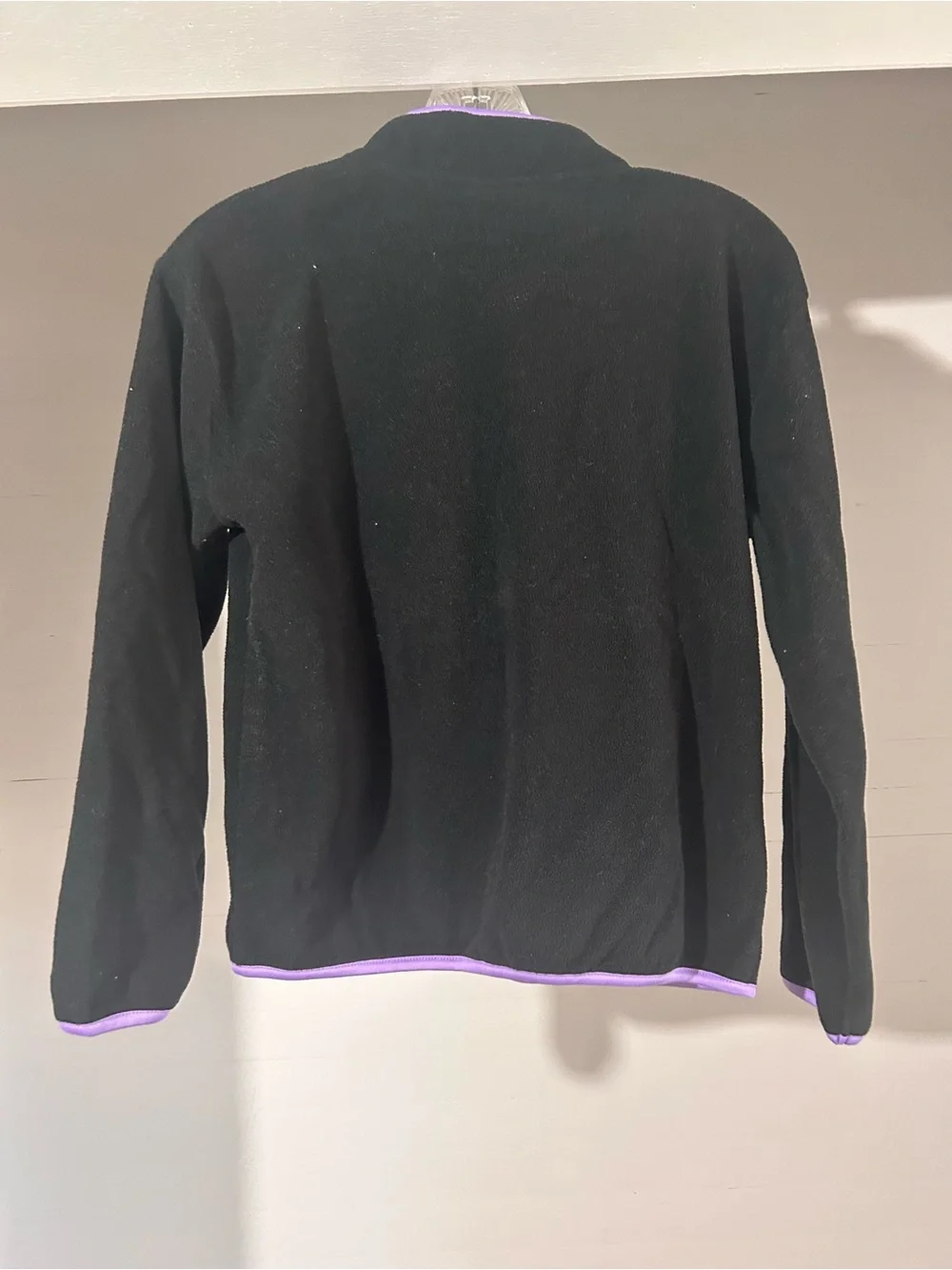 Champion Black Fleece Jacket with Lavender Trim